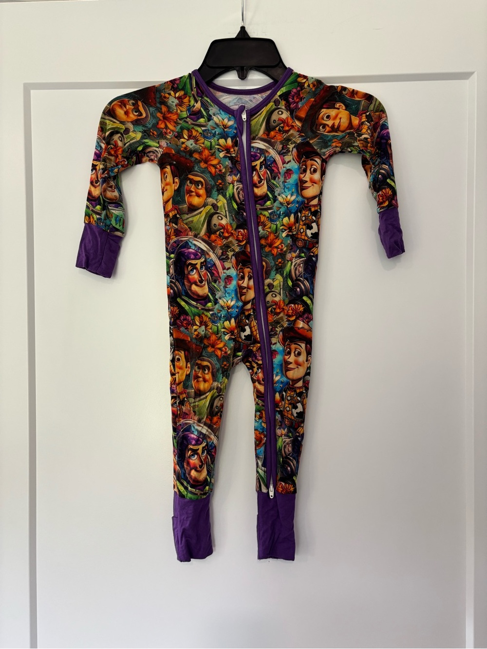 Toy Story Woody and Buzz Lightyear Bamboo Zippy Pajama 12/18 months